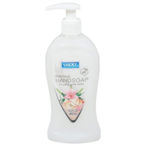Lucky Super Soft Hand Soap, White Pearls