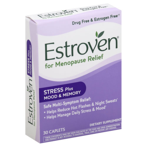 Estroven Menopause Relief, Stress Plus Mood & Memory, Caplets