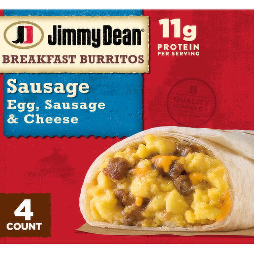 Jimmy Dean Frozen Sausage Breakfast Burritos