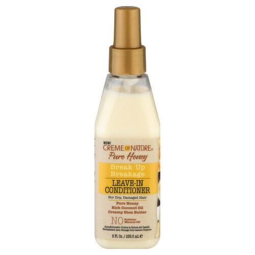 Creme of Nature Leave-In Conditioner, Pure Honey, Break Up Breakage
