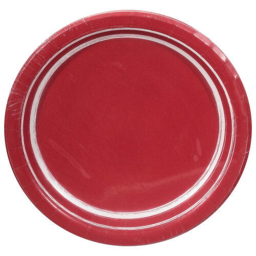 Sensation Plates, Classic Red, Premium Strength, 6.87 Inch