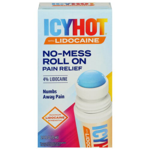 Icy Hot Maximum Strength No-Mess Roll On Pain Relief with Lidocaine