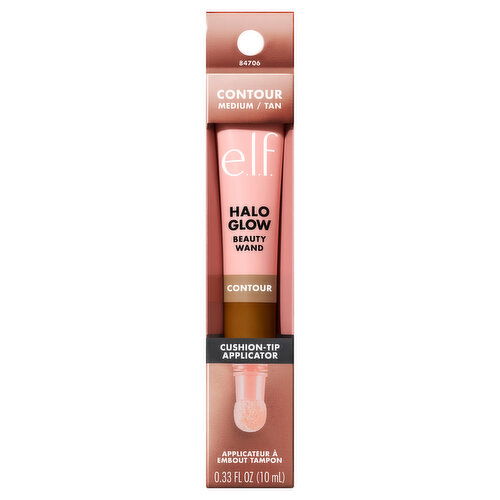 e.l.f. Contour, Medium/ Tan, Halo Glow, Cushion-Tip Applicator