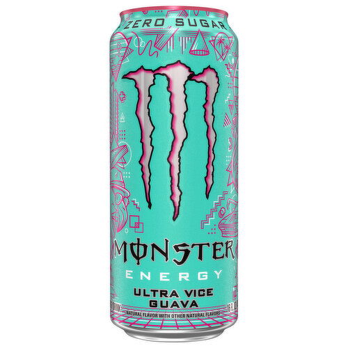 Monster Energy Drink, Zero Sugar, Ultra Vice Guava