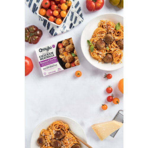 Amylu Foods Roasted Garlic Chicken Meatballs
