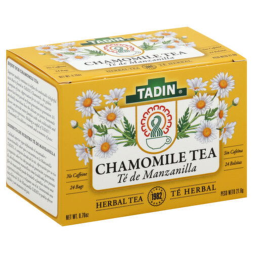 Tadin Herbal Tea, Chamomile, Bags