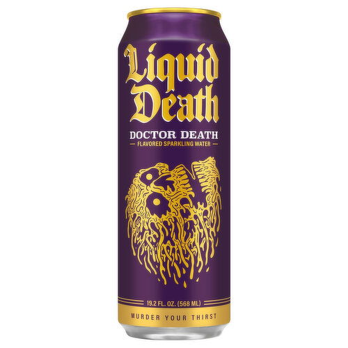 Liquid Death Doctor Death Sparkling Water