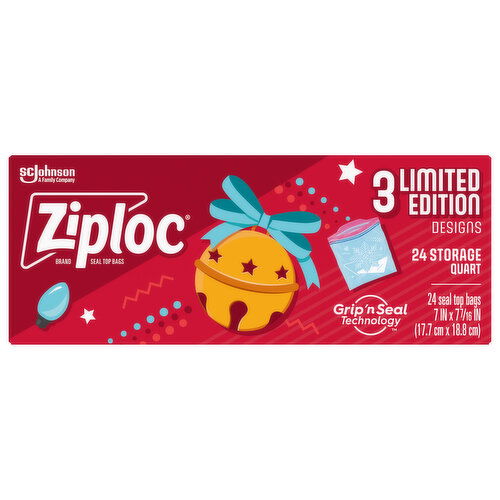 Ziploc Seal Top Bags, Storage, Quart