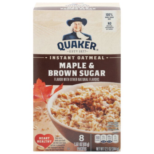 Quaker Instant Oatmeal, Maple & Brown Sugar