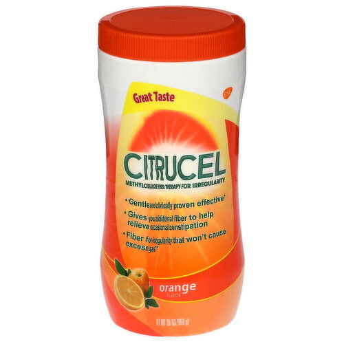 Citrucel Fiber Therapy, Orange Flavor