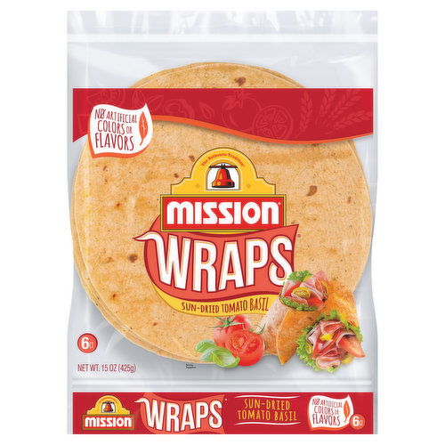 Mission Wraps, Sun-Dried Tomato Basil