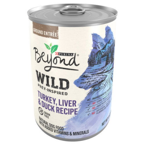 Beyond Dog Food, Natural, Turkey, Liver & Duck Recipe