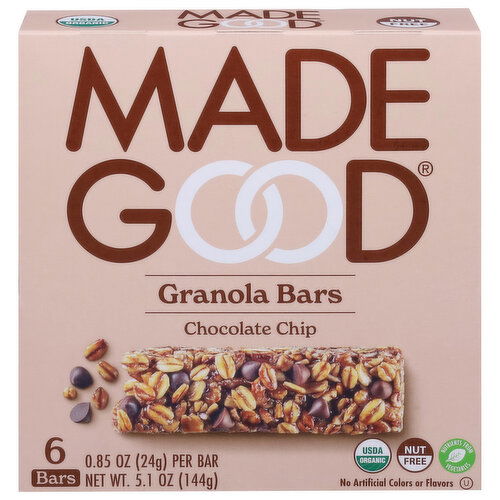 MadeGood Granola Bars, Chocolate Chip