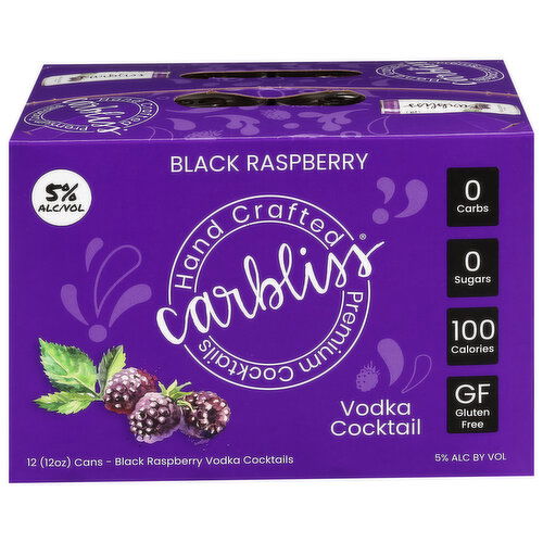Carbliss Black Raspberry Vodka Cocktail