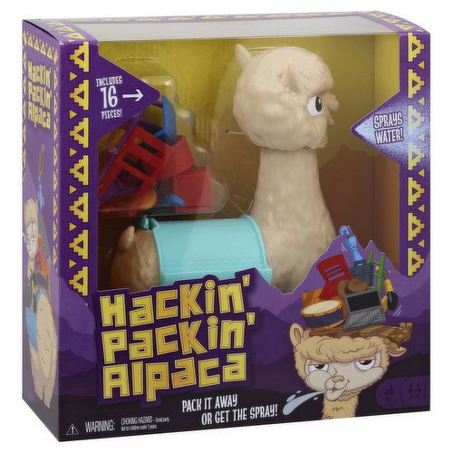 Hackin' Packin Alpaca Toy, Al the Alpaca, 5+