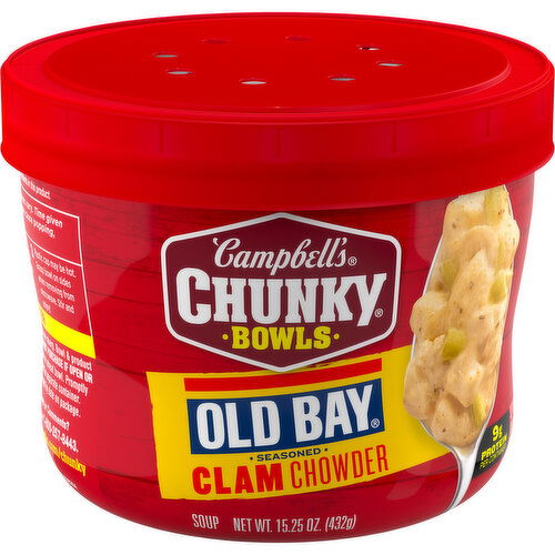Campbell's® Chunky® Old Bay Seasoned Clam Chowder Soup