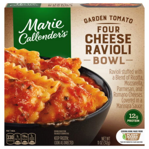 Marie Callender's Garden Tomato Four Cheese Ravioli Bowl Frozen Meal
