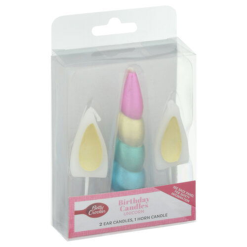 Betty Crocker Birthday Candles, Unicorn