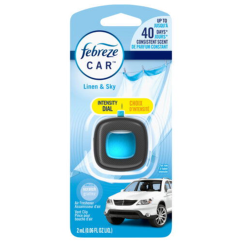 Febreze Car Vent Clip Linen & Sky Air Freshener