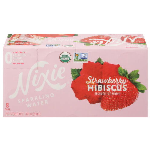 Nixie Sparkling Water, Strawberry Hibiscus