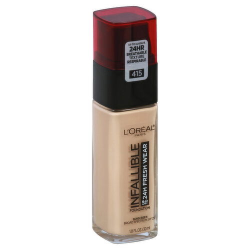 L'Oreal Infallible Foundation, Rose Ivory 415, SPF 25