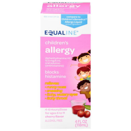 Equaline Allergy, Children's, Cherry Flavor