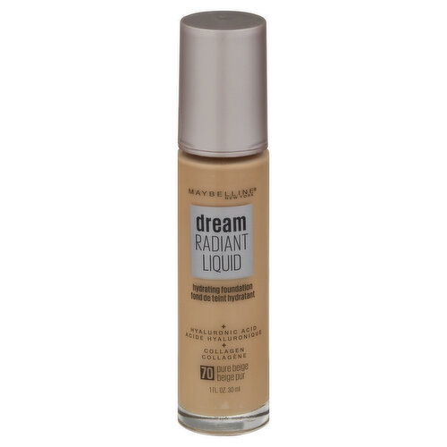 maybelline Dream Radiant Liquid Hydrating Foundation, Pure Beige 70