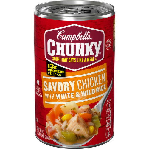 Campbell's® Chunky® Savory Chicken with White and Wild Rice Soup