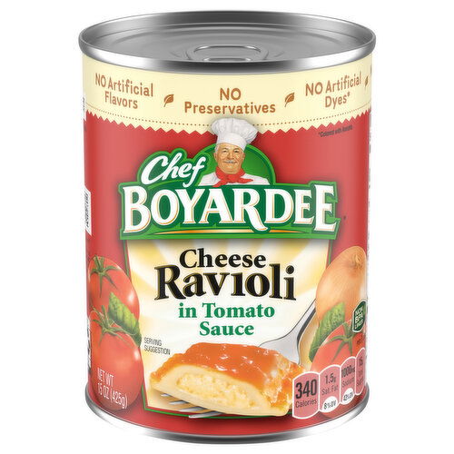 Chef Boyardee Cheese Ravioli in Tomato Sauce