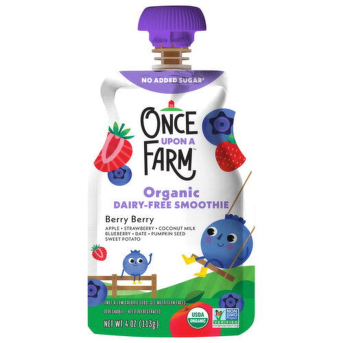 Once Upon a Farm Organic Dairy-Free Berry Berry Smoothie