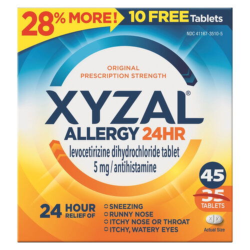 Xyzal Allergy 24HR, Original Prescription Strength