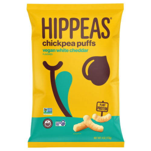 Hippeas Chickpea Puffs, Vegan White Cheddar Flavored