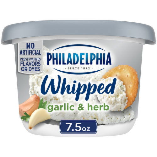 Philadelphia Whipped Garlic & Herb Whipped Cream Cheese Spread