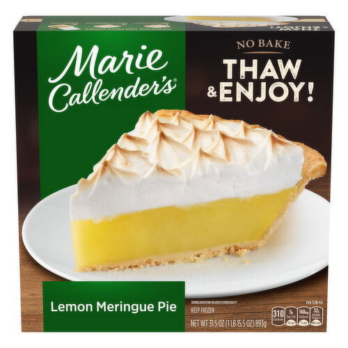 Marie Callender's Lemon Meringue Pie Thaw & Enjoy Frozen Dessert