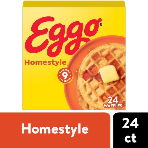 Eggo Frozen Waffles, Homestyle, Family Pack