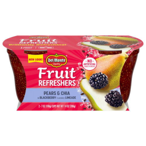 Del Monte Fruit Refreshers Pears & Chia in Blackberry Flavored Limeade