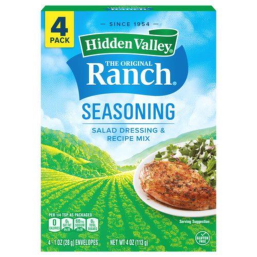 Hidden Valley The Original Ranch Seasoning, 4 Pack