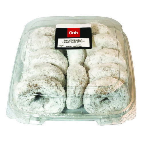 Cub Bakery Powdered Sugar Cake Donuts