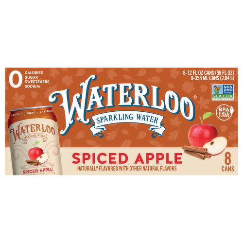 Waterloo Sparkling Water, Spiced Apple