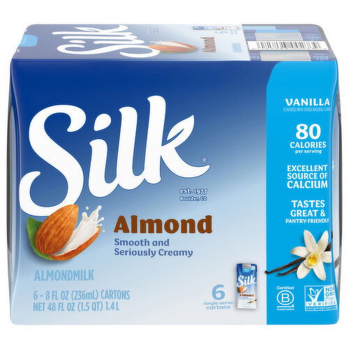 Silk Almondmilk, Vanilla, Almond