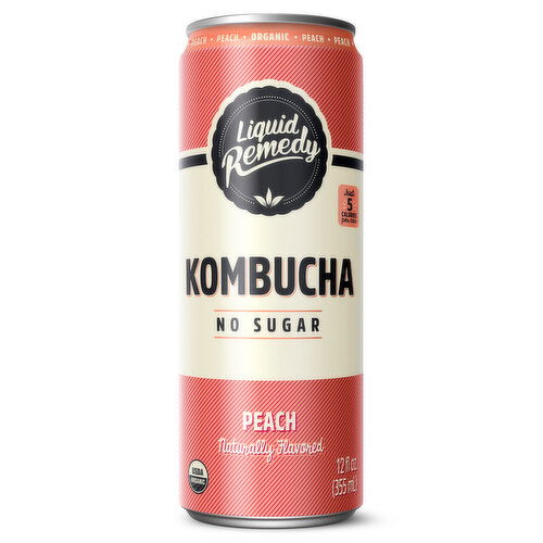 Liquid Remedy Kombucha, Peach