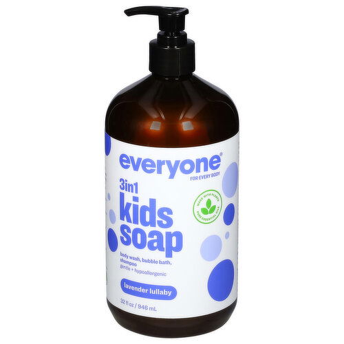 Everyone Kids Soap, 3 in 1, Lavender Lullaby