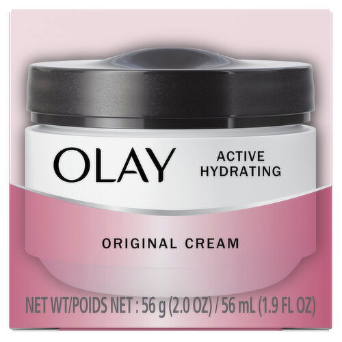 Olay Active Hydrating Active Hydrating Cream Face Moisturizer, 2.0 fl oz