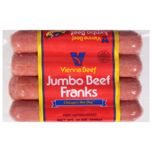 Vienna Beef Beef Franks, Jumbo