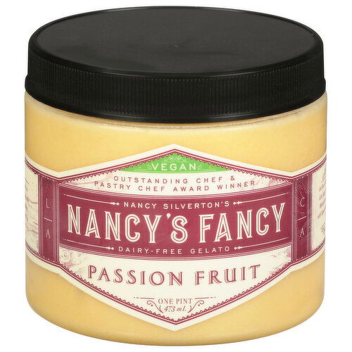 Nancy's Fancy Gelato, Dairy-Free, Passion Fruit