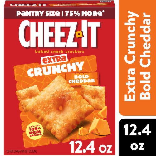 Cheez-It Extra Crunchy Bold Cheddar Baked Snack Crackers