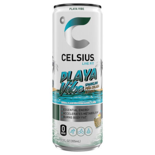 Celsius Live Fit Sparkling Playa Vibe Energy Drink