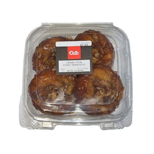 Cub Bakery Caramel Pecan Danish Rolls, 4 count