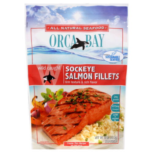 Orca Bay Seafoods Salmon Fillets, Sockeye, Wild Caught