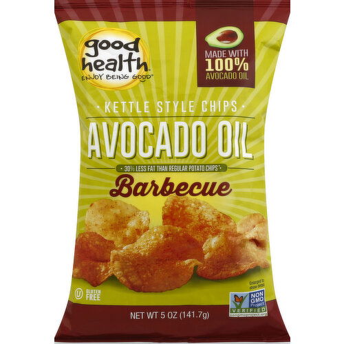 Good Health Kettle Chips, Avocado Oil, Barbecue Flavored